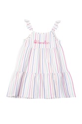 United Colors Of Benetton Kız Çocuk Elbise BNT-G21234 Beyaz