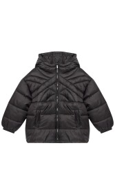 United Colors Of Benetton Kız Çocuk Mont 2VBSCN03L Siyah