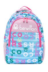Unıted Colors Of Benetton Kız Çocuk Okul Çantası 13135 Pembe-Turkuaz