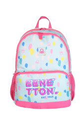 Unıted Colors Of Benetton Kız Çocuk Okul Çantası 13157 Pembe-Turkuaz