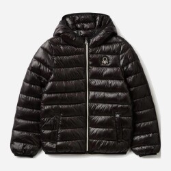 United Colors of Benetton Kız Çocuk Puffer Mont 222A21INCN015 Siyah