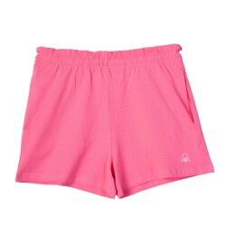 United Colors Of Benetton Kız Çocuk Şort BNT-G21243 FUŞYA