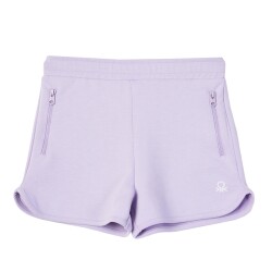 United Colors Of Benetton Kız Çocuk Şort BNT-G21278 Lila