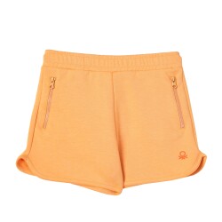 United Colors Of Benetton Kız Çocuk Şort BNT-G21278 Somon