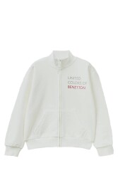 United Colors Of Benetton Kız Çocuk Sweatshirt 3J68C502F Beyaz