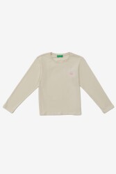 United Colors Of Benetton Kız Çocuk Sweatshirt BNT-G20845 Bej