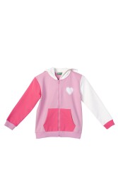United Colors Of Benetton Kız Çocuk Sweatshirt BNT-G21273 PEMBE
