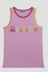 United Colors of Benetton Kız Çocuk T-Shirt BNT-G20494 PEMBE