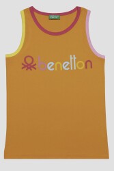 United Colors of Benetton Kız Çocuk T-Shirt BNT-G20494 TURUNCU