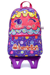 Unıted Colors Of Benetton Kız Çocuk Tekerlekli Sırt Çantası 03680 Mor