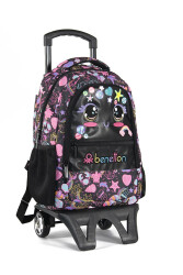 Unıted Colors Of Benetton Kız Çocuk Tekerlekli Sırt Çantası 03687 Siyah