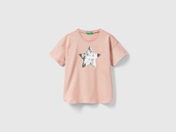 Unıted Colors Of Benetton Kız Çocuk Tshirt 3I1XC10IA Bej
