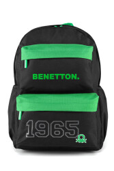 Unıted Colors Of Benetton Unisex Okul Çantası 12999 Yeşil-Siyah
