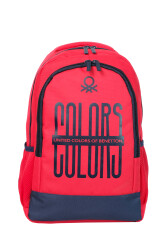 Unıted colors Of Benetton Unisex Okul Çantası 13050 Kırmızı-Lacivert