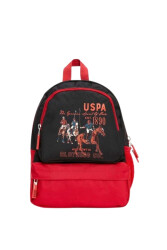 U.S. Polo. Assn. Erkek Çocuk Anaokul Çantası PLÇAN22043 Kırmızı-Siyah