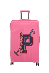U.S. Polo. Assn. Kadın Büyük Boy Valiz PLVLZ24076A PEMBE