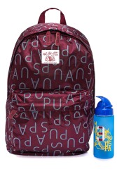 U.S. Polo. Assn. Unisex Okul Çanta Seti PLSET2329400 Bordo