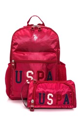U.S. Polo. Assn. Unisex Okul Çanta Seti PLSET2425860 KIRMIZI