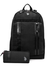 U.S. Polo. Assn. Unisex Okul Çanta Seti PLSET2435556 Siyah