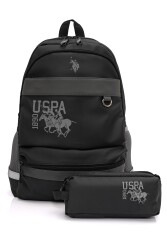 U.S. Polo. Assn. Unisex Okul Çanta Seti PLSET2512828 Siyah
