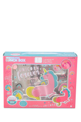 Vest Unıcorn Kız Çocuk Çelik Beslenme Kabı VST-BES0002 Pembe-Turkuaz