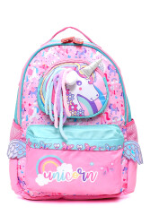 Vest Unıcorn Kız Çocuk Okul Çantası VST-CN0004 Pembe-Turkuaz