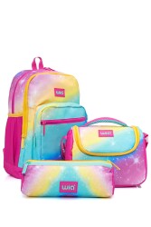 Wia Gökkuşağı Kız Çocuk 3'lü Okul Çanta Seti 25S.WIA.SW022 PEMBE